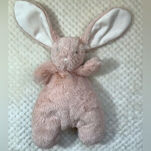 Blankets and Beyond Adorable Pink Plush Flat Bunny Rabbit Stuffed Animal Toy